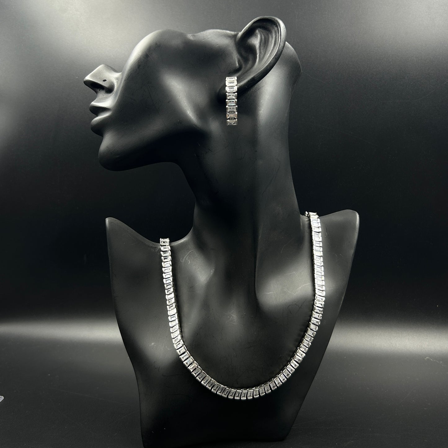 Baguette Diamond Necklace For Women