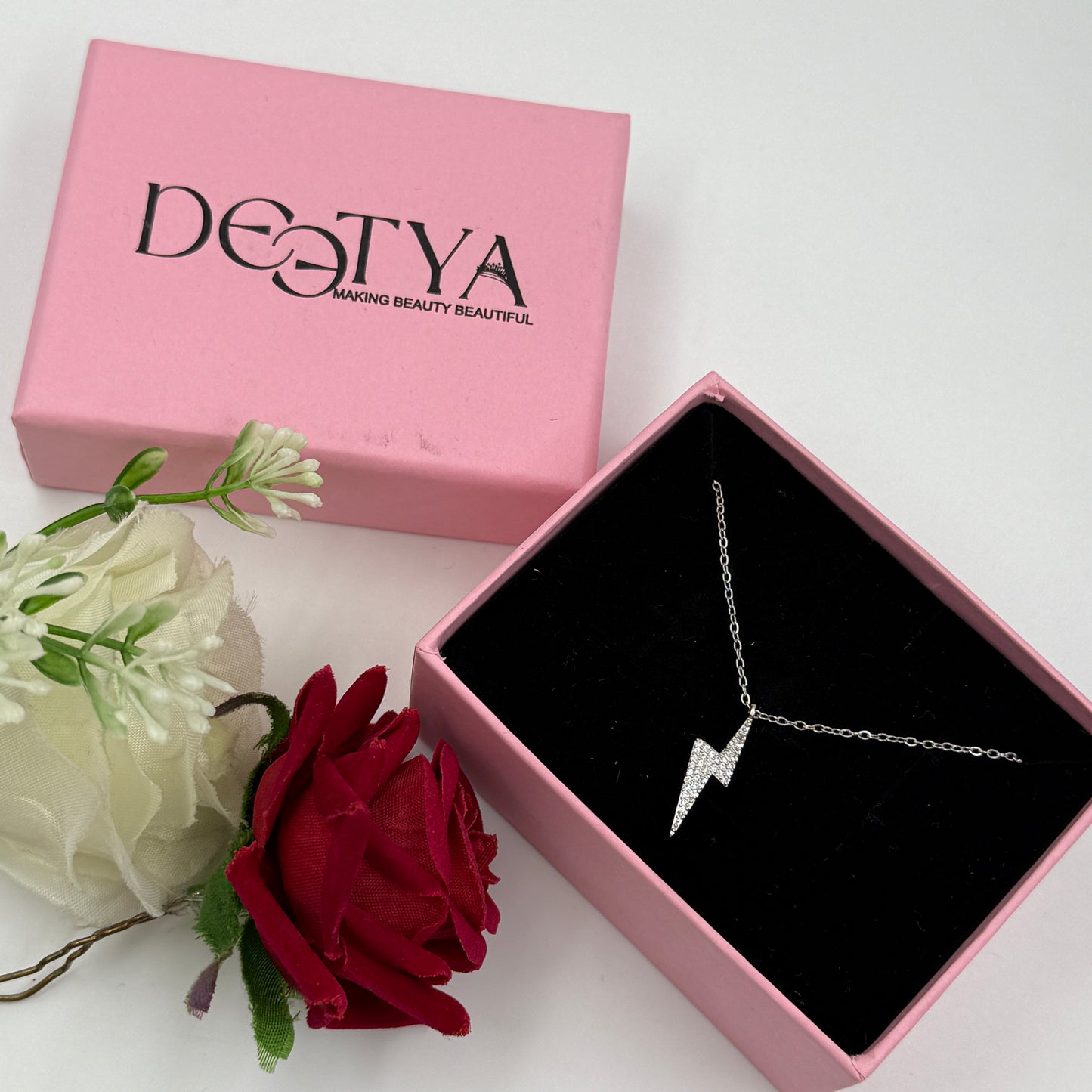 18k Gold Plated Women's Minimal Thunder Pendant