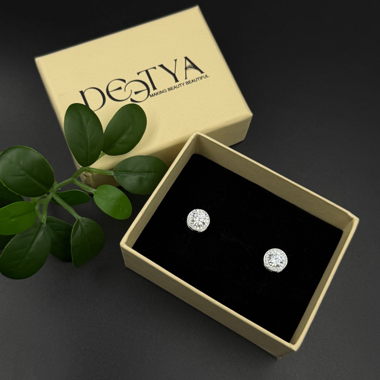 Men's Diamond Cufflink - 925 Sterling Silver