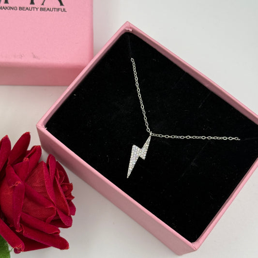 18k Gold Plated Women's Minimal Thunder Pendant