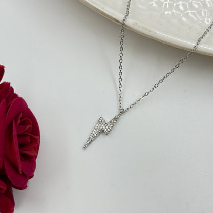 18k Gold Plated Women's Minimal Thunder Pendant