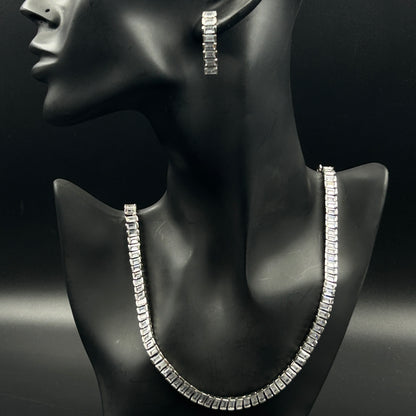 Baguette Diamond Necklace For Women