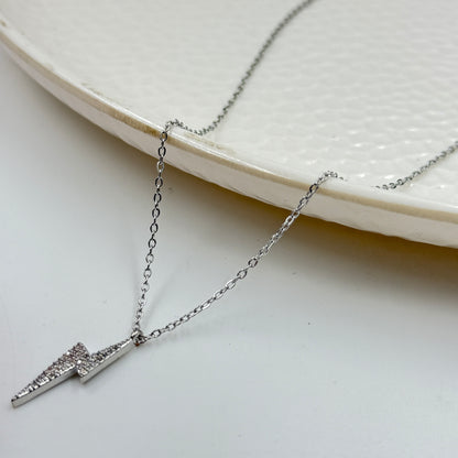18k Gold Plated Women's Minimal Thunder Pendant