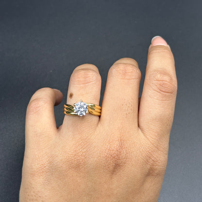 Women's Yellow Gold Diamond Ring