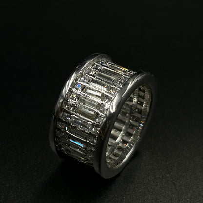 Cocktail Baguette Eternity ring