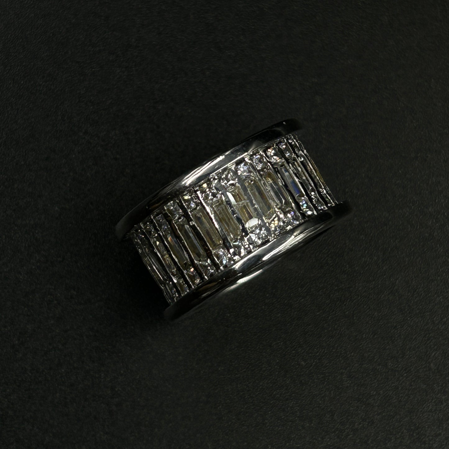 Cocktail Baguette Eternity ring