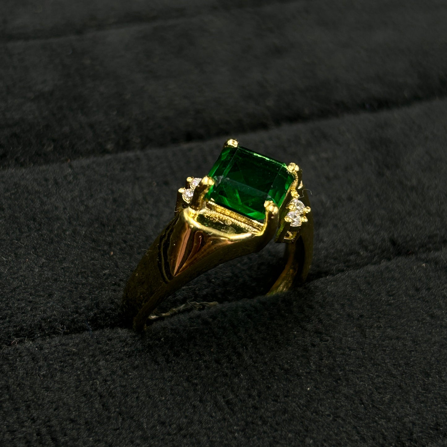 Men's Green Diamond Ring