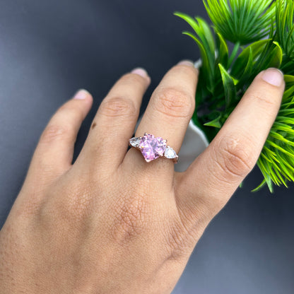 Women's Pink Heart Ring