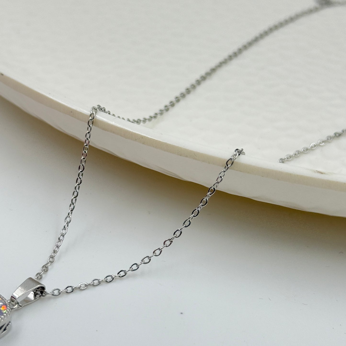 18k Gold Plated Women's Minimal Pendant Cushion