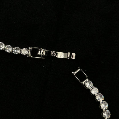 Diamond 18k White Gold Plated Bracelet