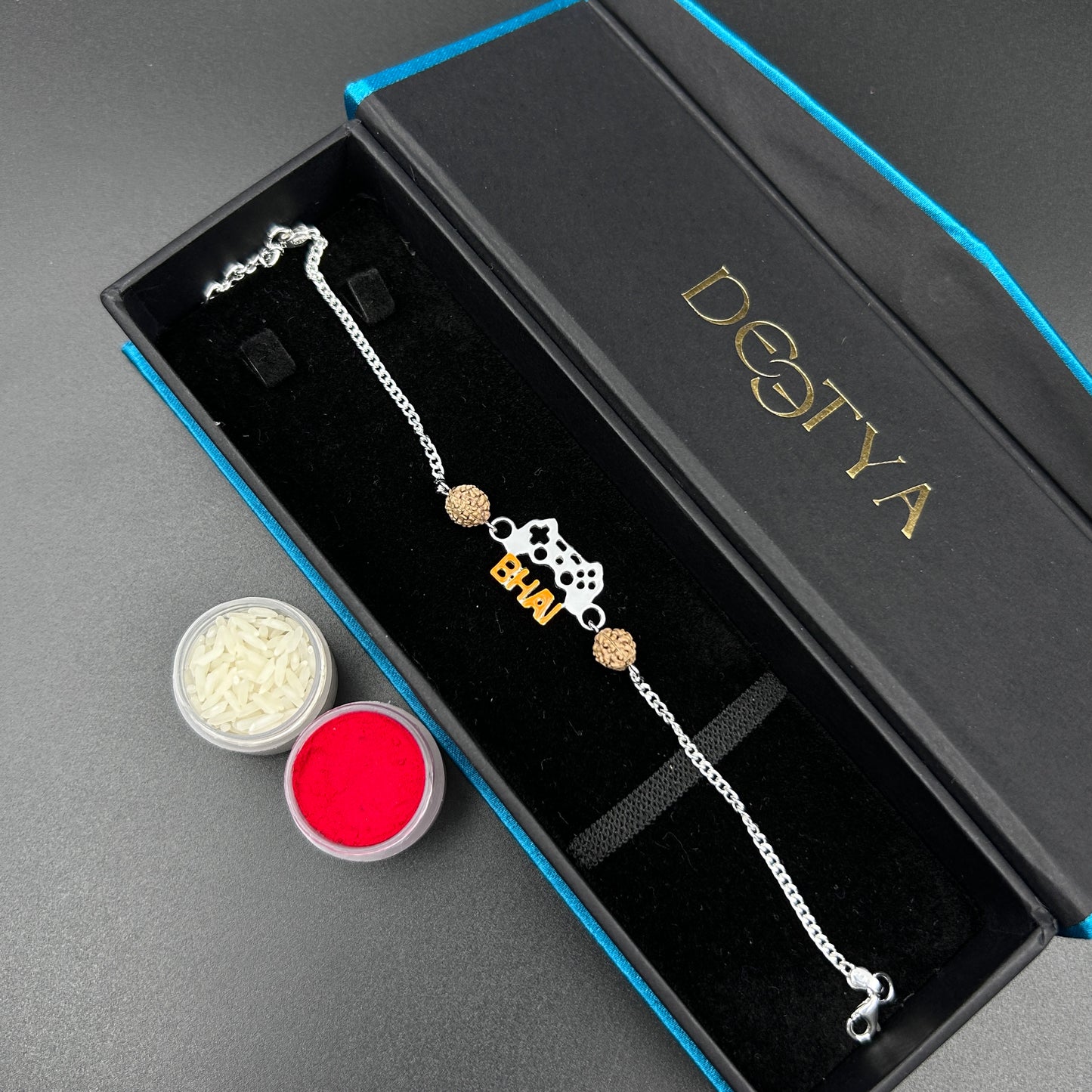 Silver Rakhi for GAMER BHAI