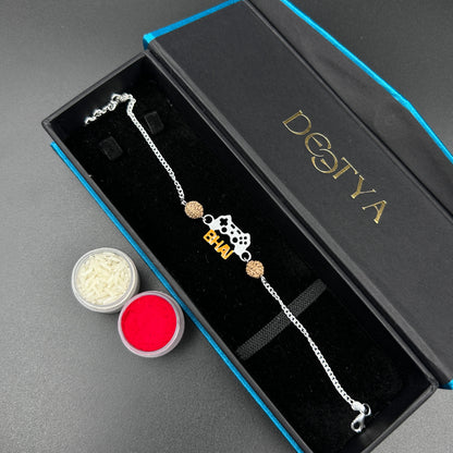 Silver Rakhi for GAMER BHAI