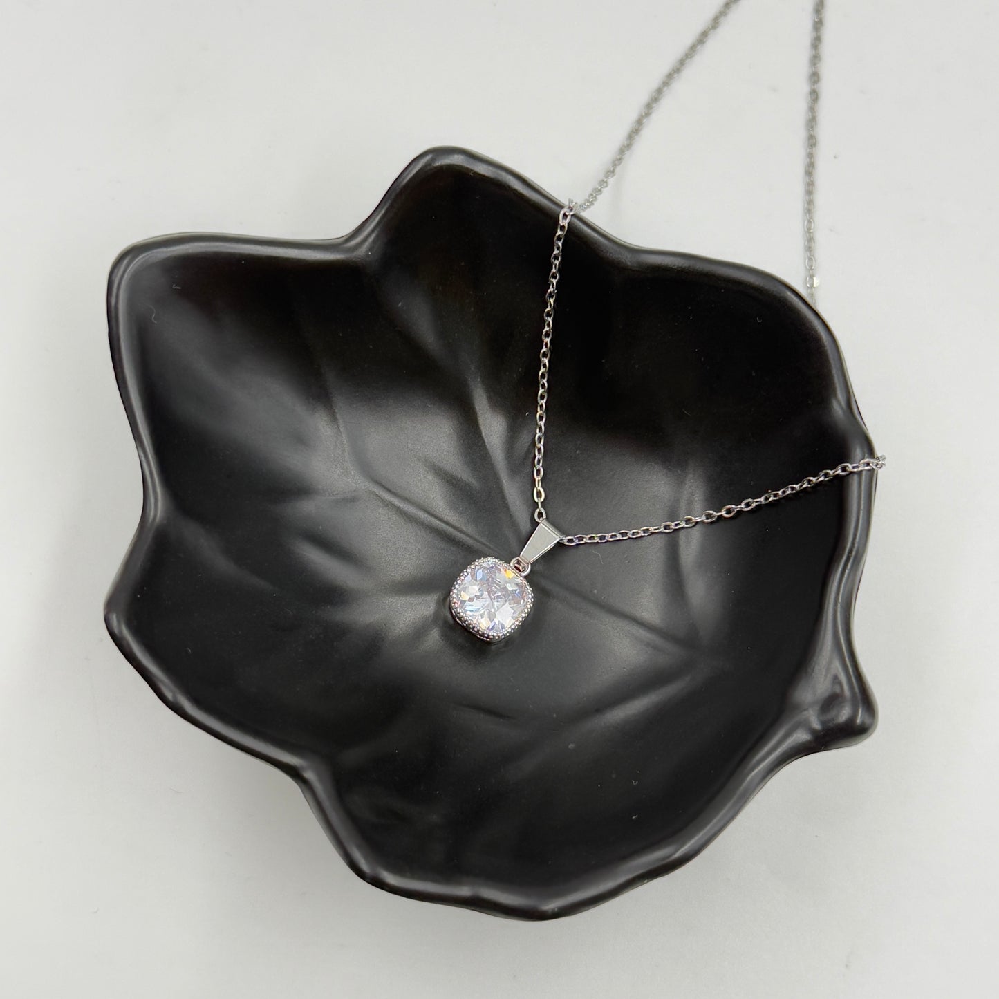 18k Gold Plated Women's Minimal Pendant Cushion