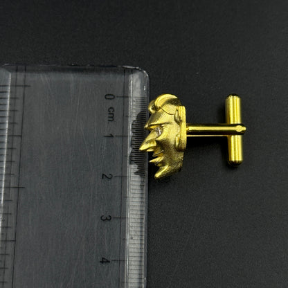 Face Cufflink - Antique Cufflink for Men in 925 Silver