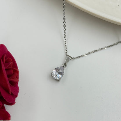 18k Gold Plated Women's Minimal Pendant Tear Drop