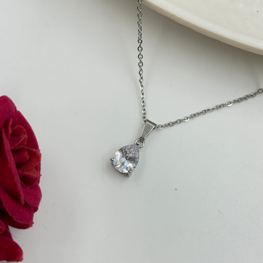 18k Gold Plated Women's Minimal Pendant Tear Drop