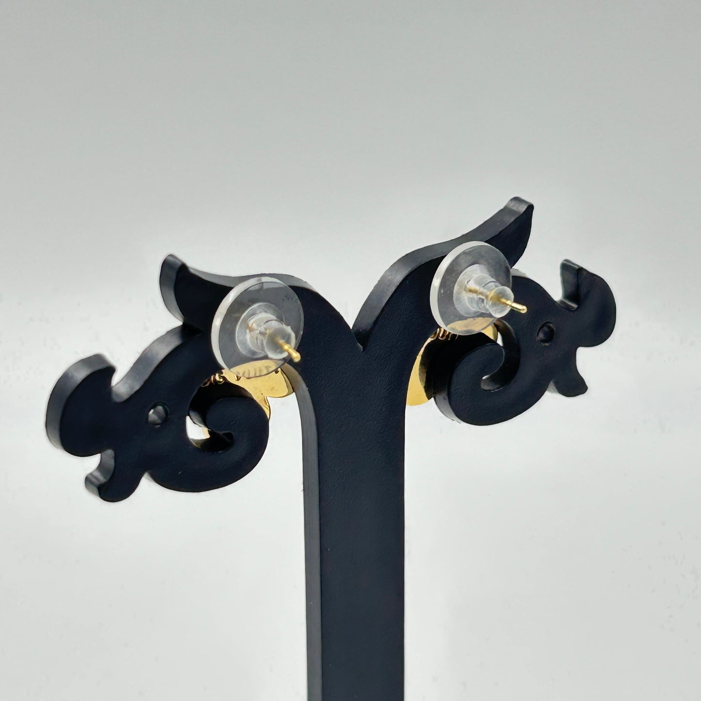 Minimal Flower Earrings 18K Yellow Gold Plated