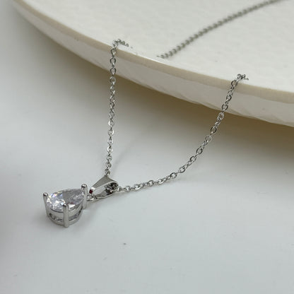18k Gold Plated Women's Minimal Pendant Tear Drop
