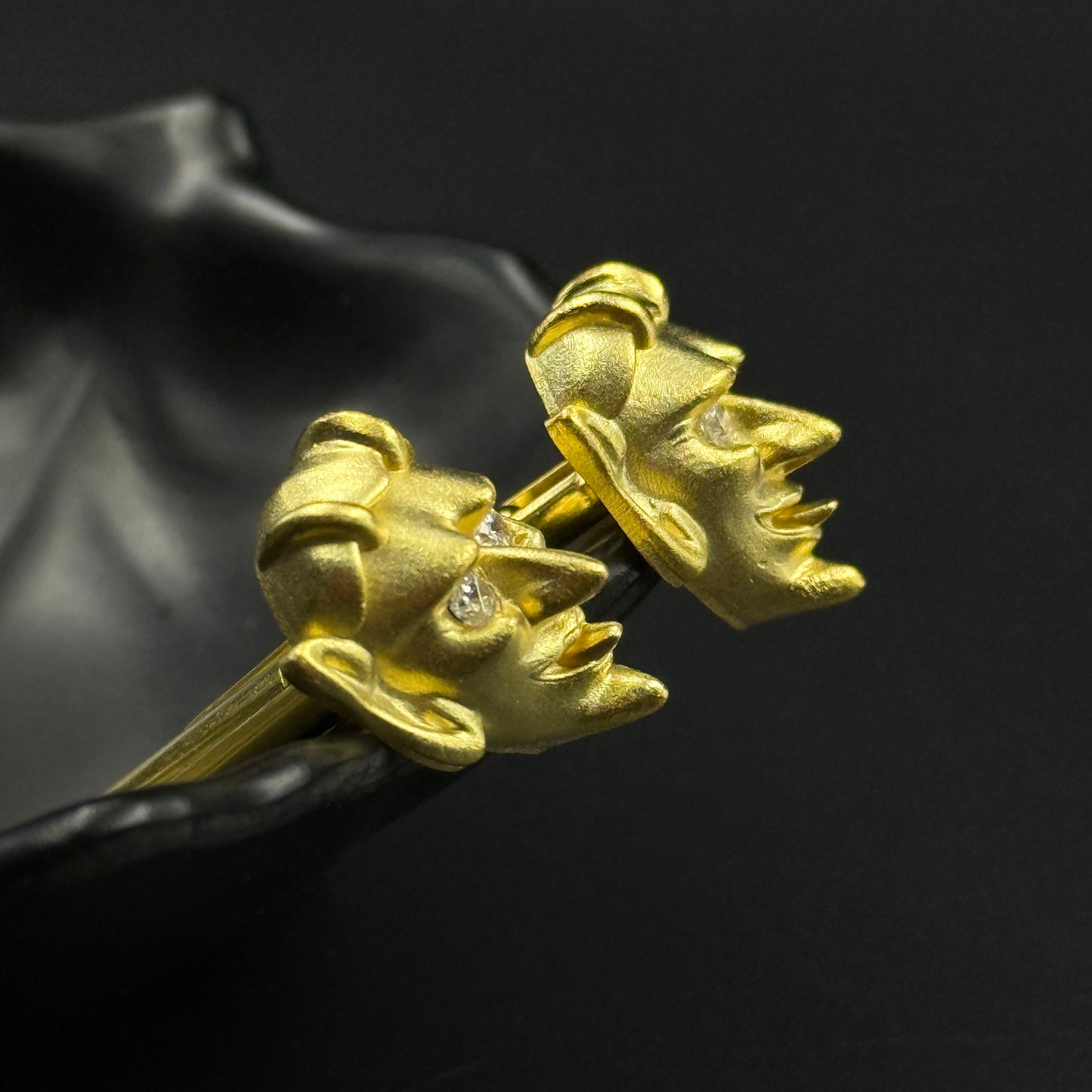 Face Cufflink - Antique Cufflink for Men in 925 Silver