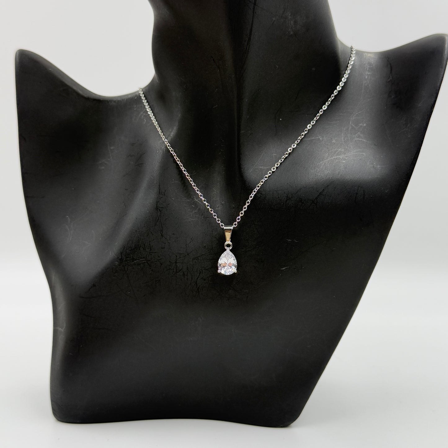 18k Gold Plated Women's Minimal Pendant Tear Drop
