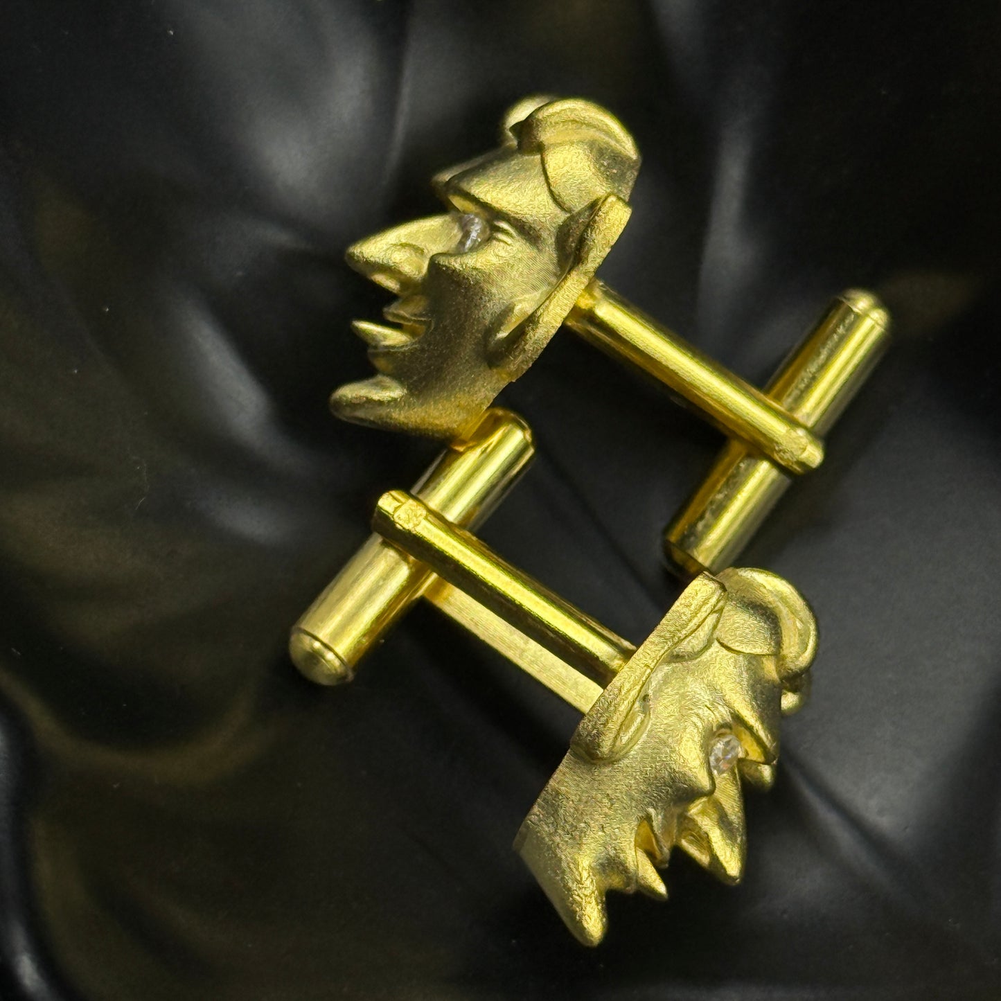 Face Cufflink - Antique Cufflink for Men in 925 Silver