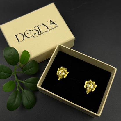 Face Cufflink - Antique Cufflink for Men in 925 Silver