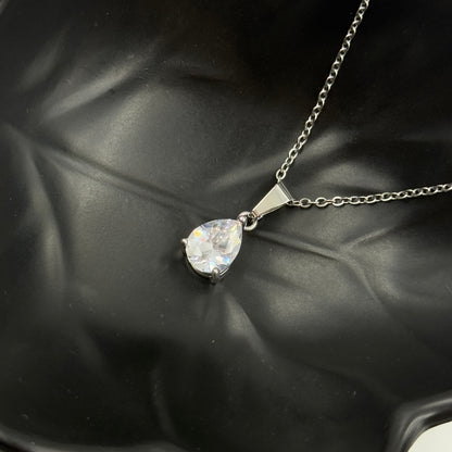 18k Gold Plated Women's Minimal Pendant Tear Drop