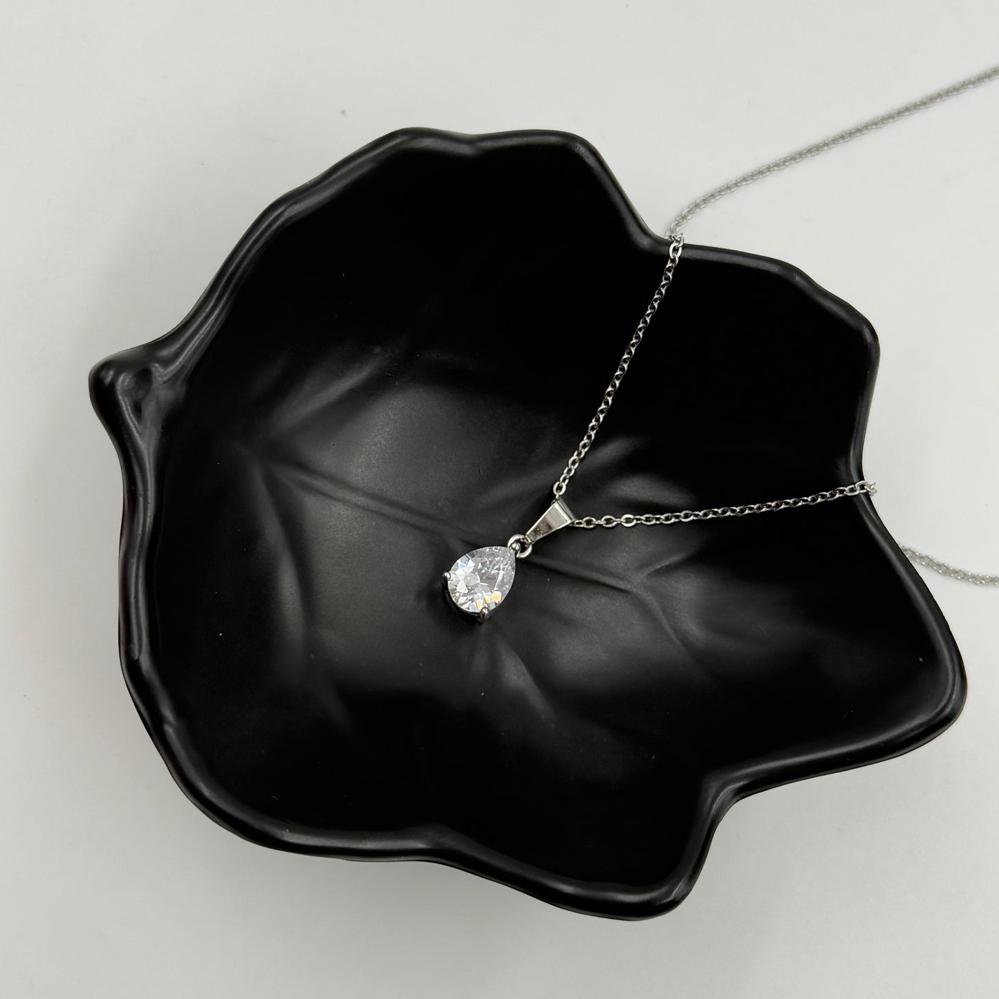 18k Gold Plated Women's Minimal Pendant Tear Drop