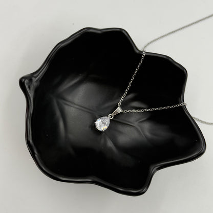 18k Gold Plated Women's Minimal Pendant Tear Drop