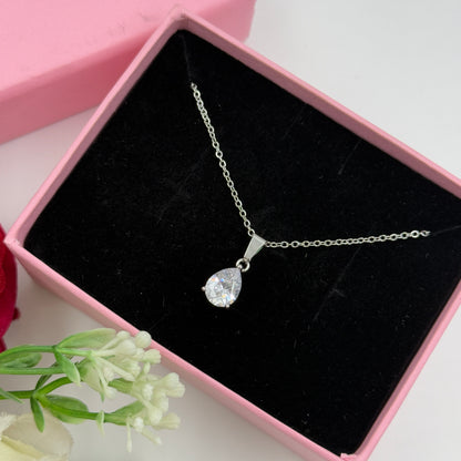 18k Gold Plated Women's Minimal Pendant Tear Drop