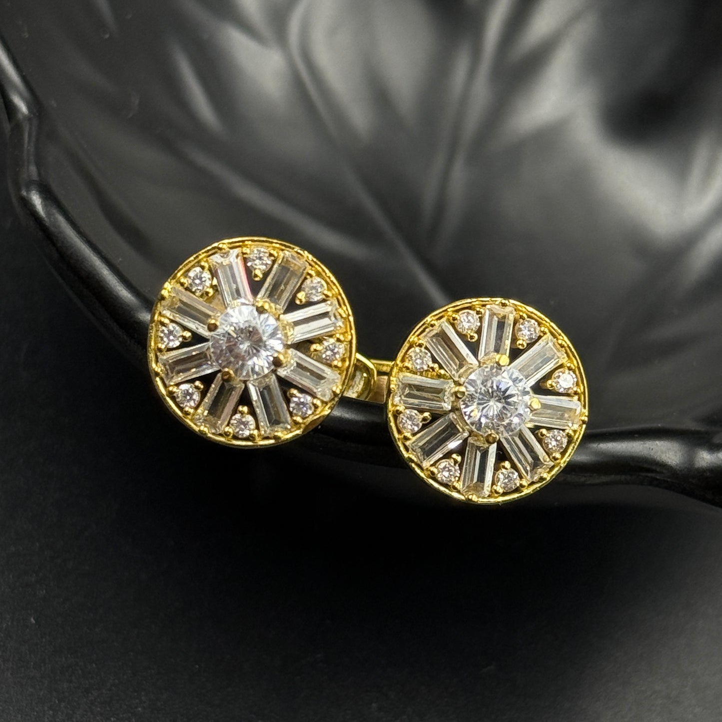 Crystal Cufflinks for Men Wedding Gift