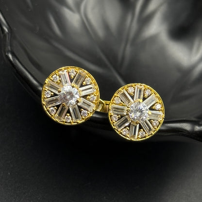 Crystal Cufflinks for Men Wedding Gift