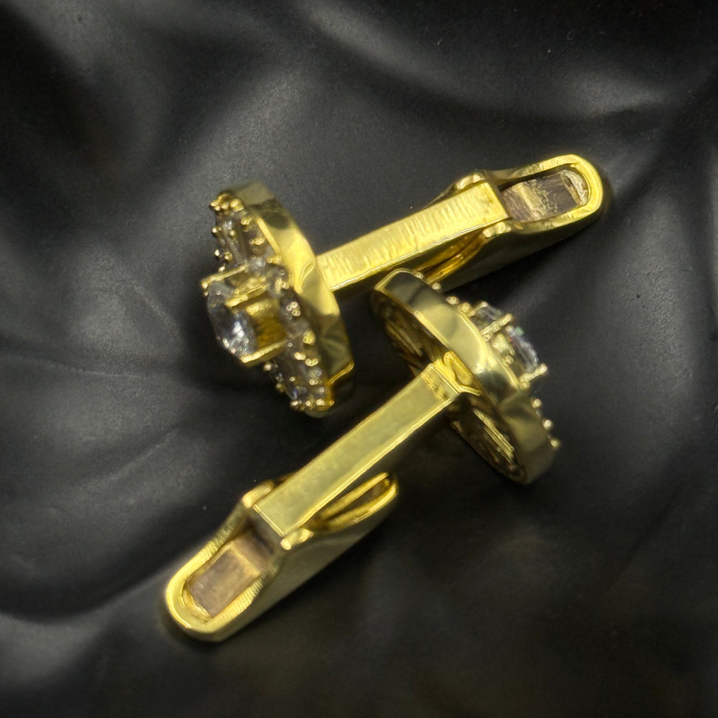 Crystal Cufflinks for Men Wedding Gift