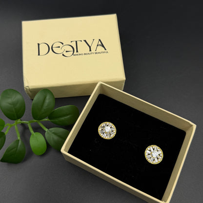 Crystal Cufflinks for Men Wedding Gift