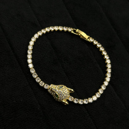 18k Gold Plated Panther Bracelet