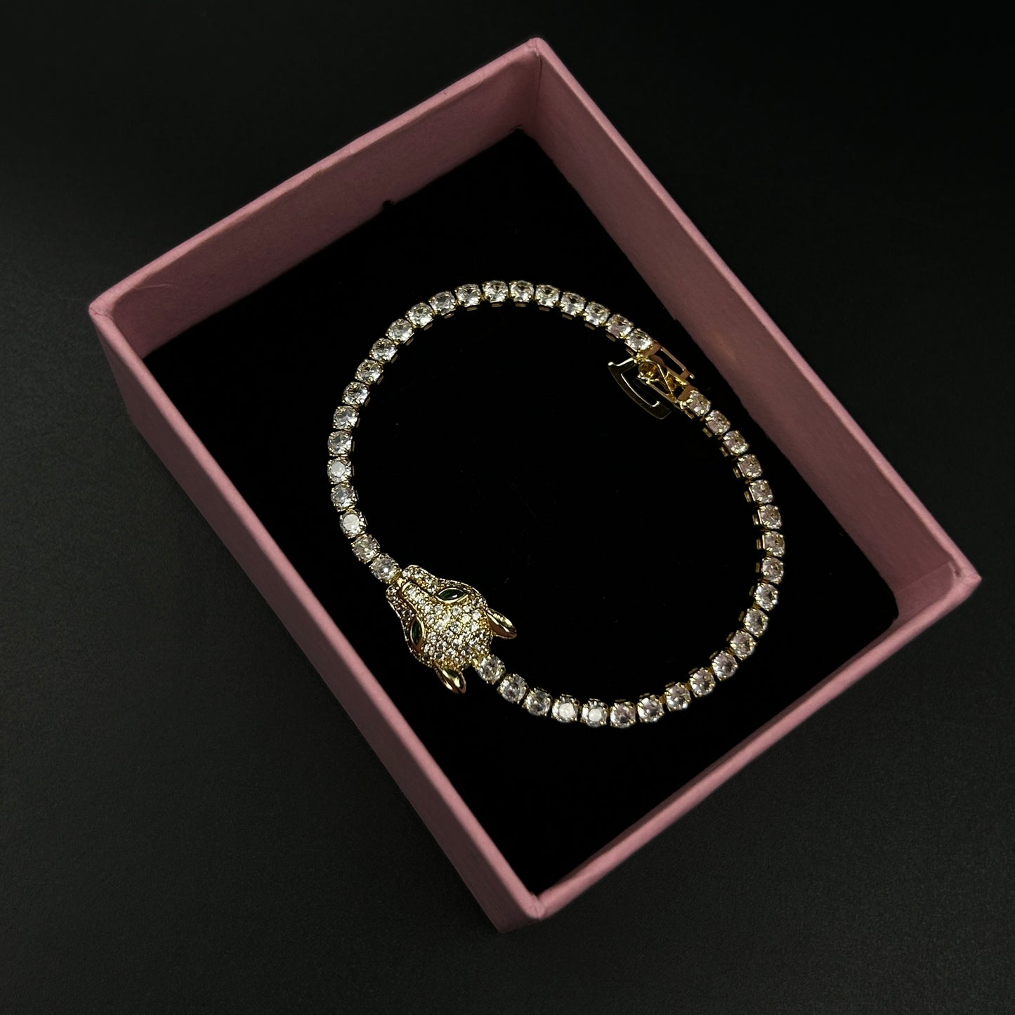 18k Gold Plated Panther Bracelet