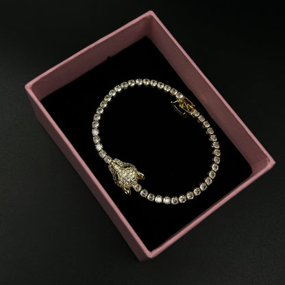 18k Gold Plated Panther Bracelet