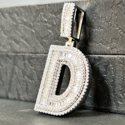 Letter D Pendant - Silver Pendant