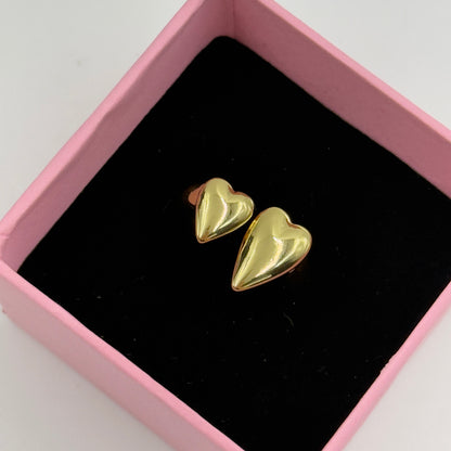 Two Heart Ring 18k White Gold Plated