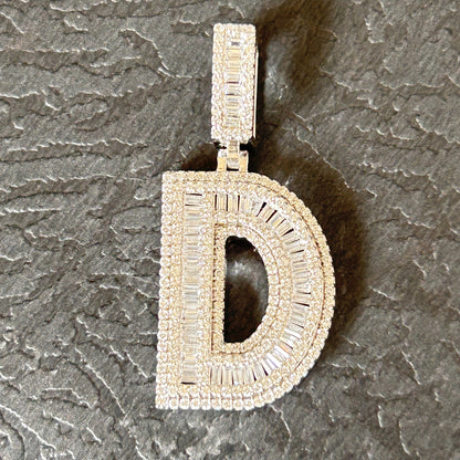 Letter D Pendant - Silver Pendant