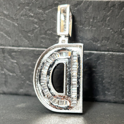 Letter D Pendant - Silver Pendant