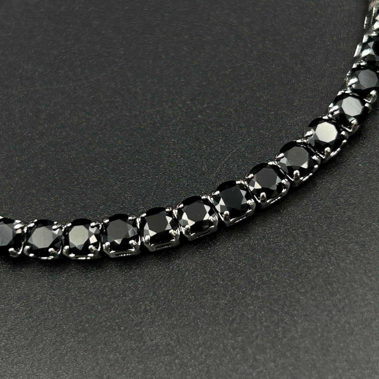 Black Diamond 18k White Gold Plated Bracelet