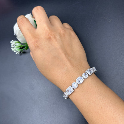 Women's 18k White Gold Plated Bracelet