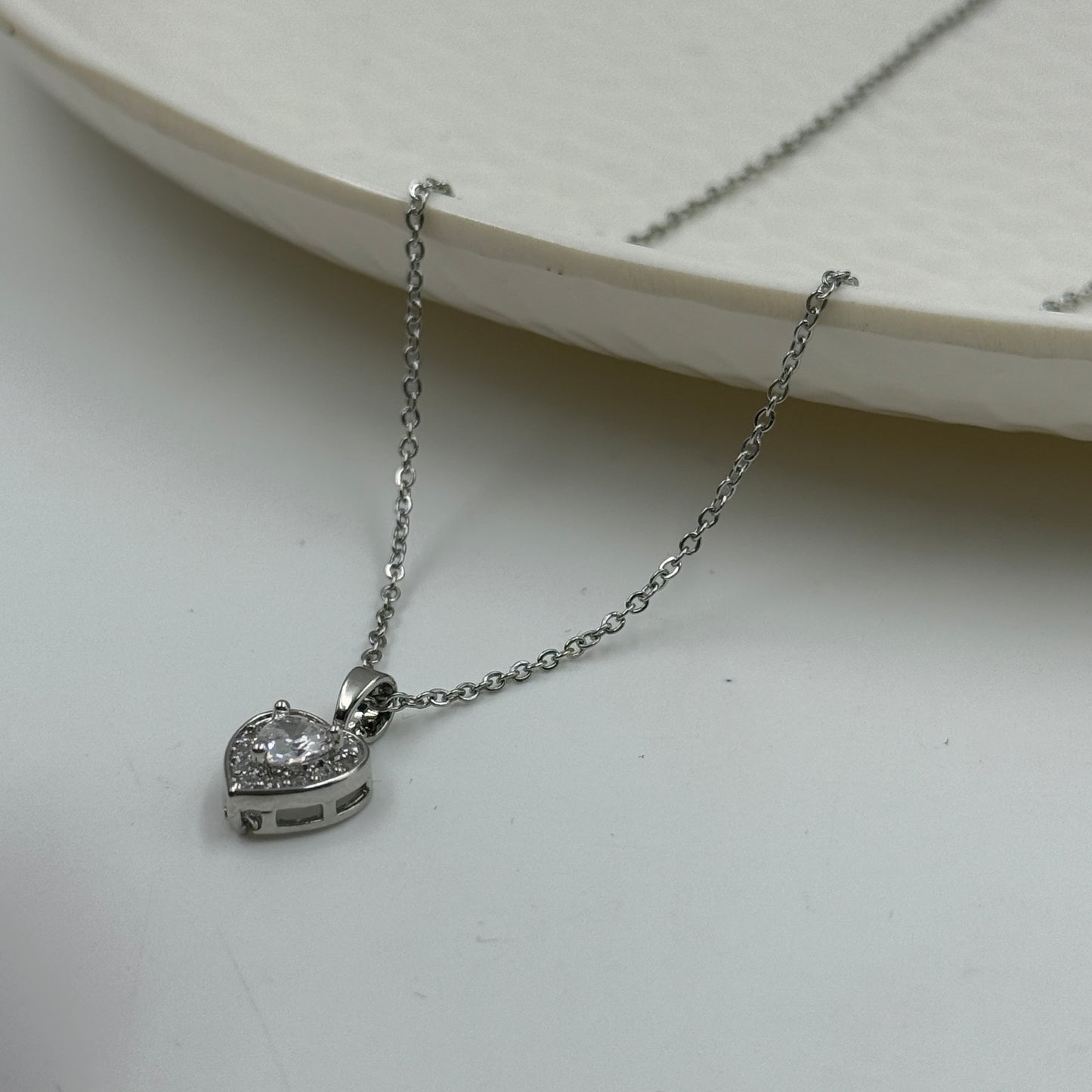18k Gold Plated Women's Minimal Pendant Heart