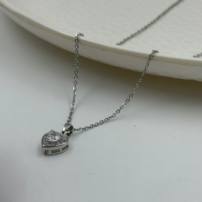 18k Gold Plated Women's Minimal Pendant Heart