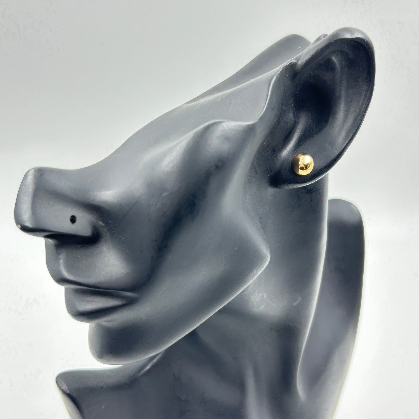 Two in One Earring Stud and Hoop 18K Yellow Gold Plated