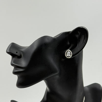 Pear Shape Small Pendant with Earrings Set - 18K Gold Plated Pendant Set