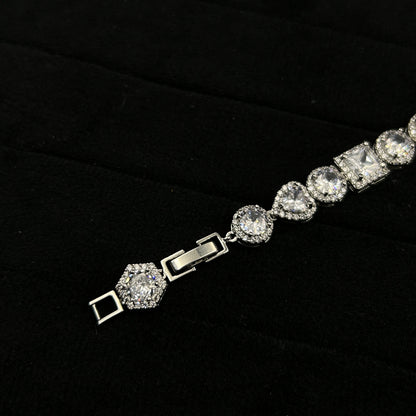 Women's 18k White Gold Plated Bracelet