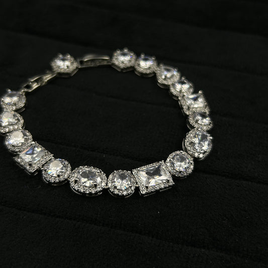 Women's 18k White Gold Plated Bracelet