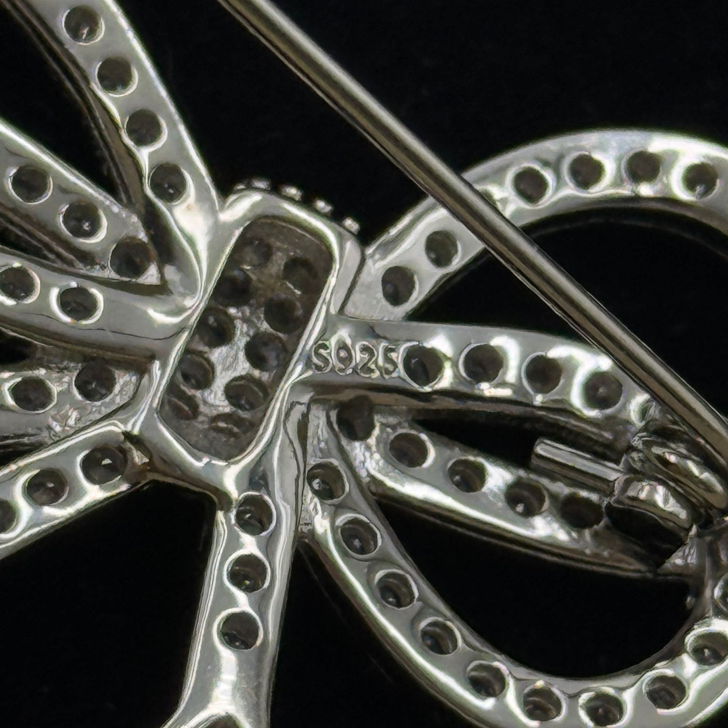 925 BOW Brooch for women - Women's Saree Pin